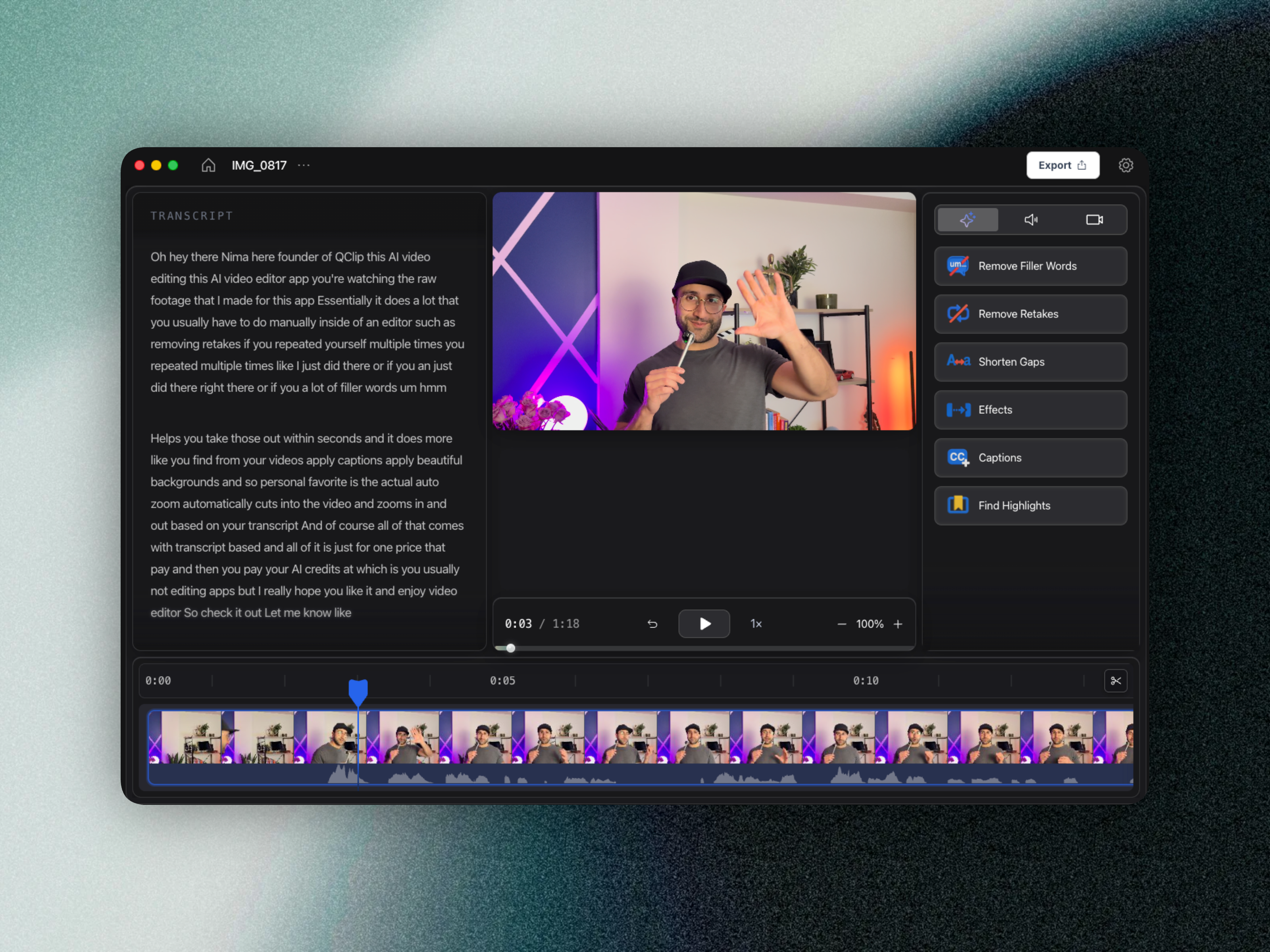 CueClip editor for Maven instructors